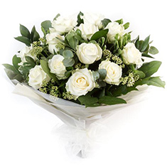  White Roses Dozen