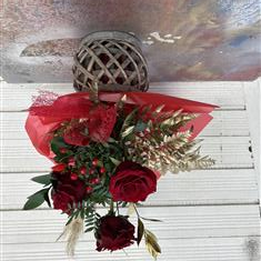 Trio rose arrangement 